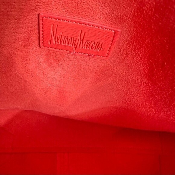 Neiman Marcus Coral Tote‎ Shoulder Purse Bag - Picture 12 of 13